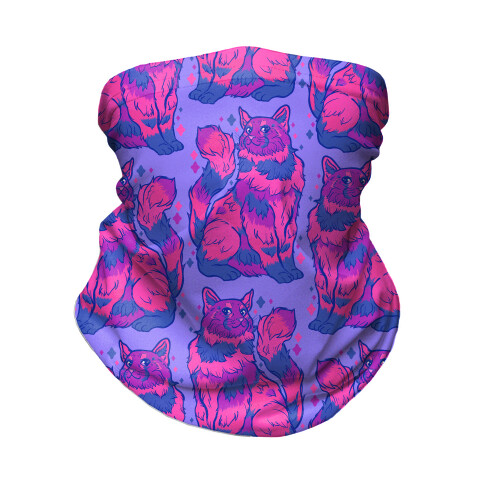 Bisexual Pride Cat Neck Gaiter