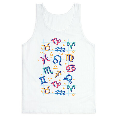 90's Zodiac Pattern Tank Top