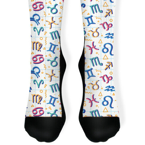 90's Zodiac Pattern Sock