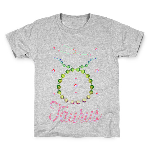 90's BeDazzle Zodiacs: Taurus Kids T-Shirt