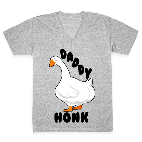 Daddy Honk Goose V-Neck Tee Shirt