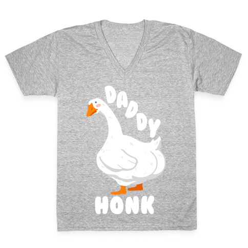 Daddy Honk Goose V-Neck Tee Shirt