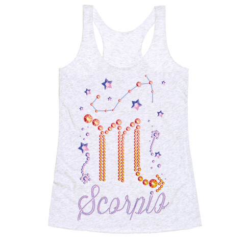 90's BeDazzle Zodiacs: Scorpio Racerback Tank Top