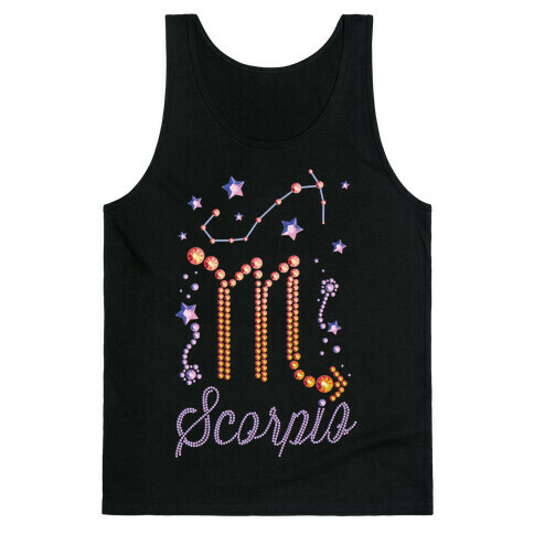 90's BeDazzle Zodiacs: Scorpio Tank Top