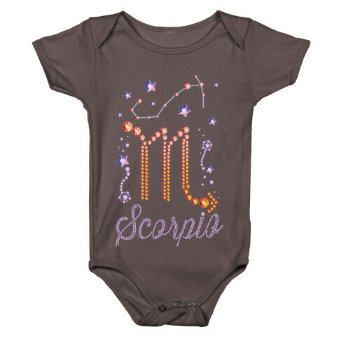 90's BeDazzle Zodiacs: Scorpio Baby One-Piece