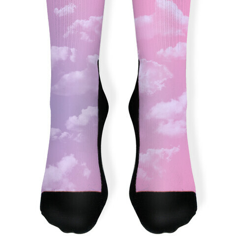 Dreamy Y2K Clouds Sock