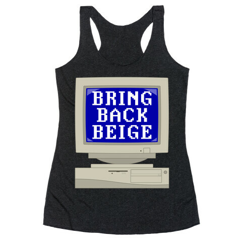 Bring Back Beige Racerback Tank Top