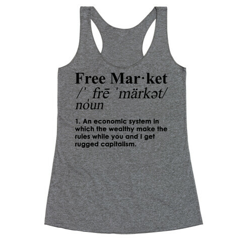 Free Market Definition Racerback Tank Top