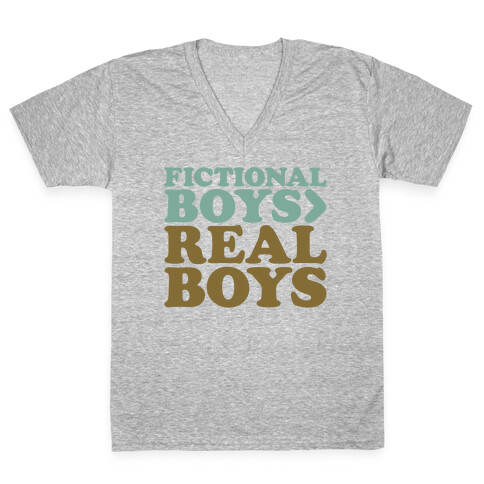 Fictional Boys > Real Boys V-Neck Tee Shirt