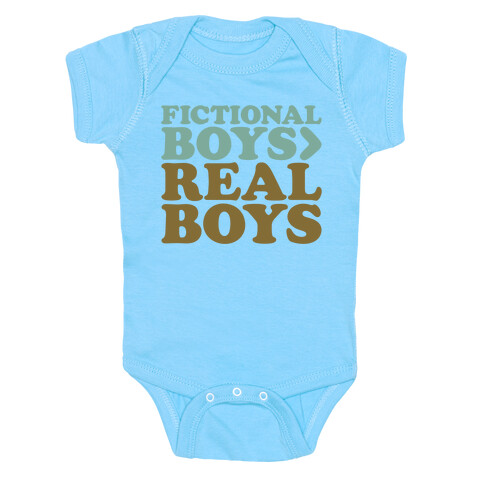 Fictional Boys > Real Boys White Print Baby One-Piece