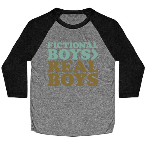 Fictional Boys > Real Boys White Print Baseball Tee