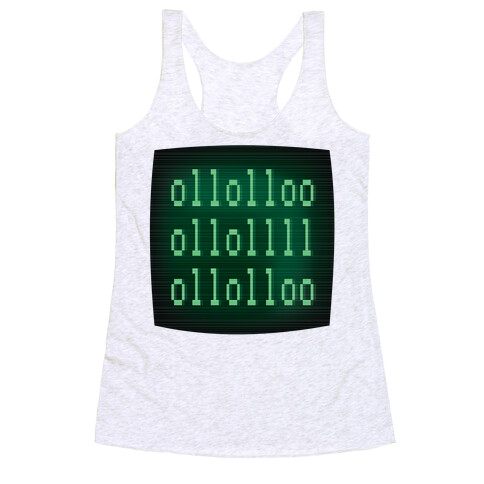 LOL Binary Code Racerback Tank Top