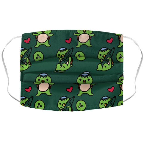 Kawaii Kappa Pattern Accordion Face Mask