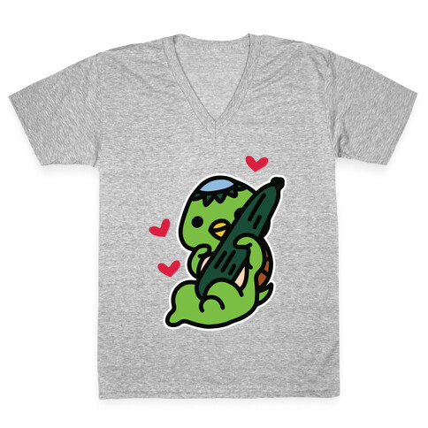 Kawaii Kappa V-Neck Tee Shirt