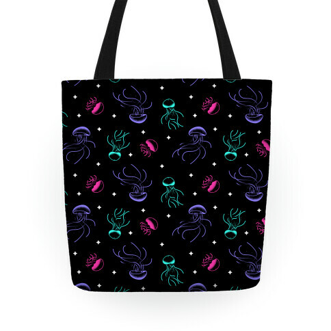 Jellyfish Glow Pattern Tote