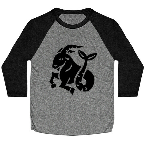 Zodiacs Of The Hidden Temple - Capricorn Sea-Goat Baseball Tee