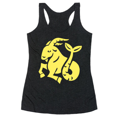 Zodiacs Of The Hidden Temple - Capricorn Sea-Goat Racerback Tank Top