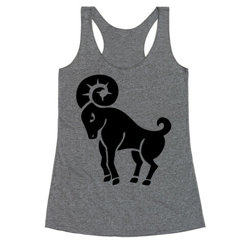 Zodiacs Of The Hidden Temple - Aries Ram Racerback Tank Top