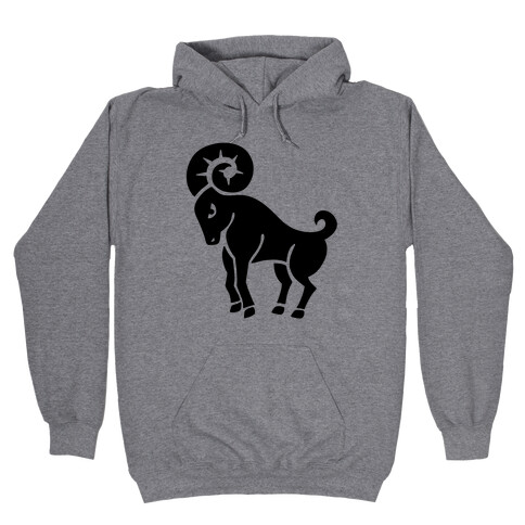 Zodiacs Of The Hidden Temple - Aries Ram Hooded Sweatshirt