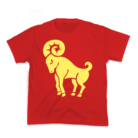 Zodiacs Of The Hidden Temple - Aries Ram Kids T-Shirt