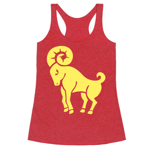 Zodiacs Of The Hidden Temple - Aries Ram Racerback Tank Top