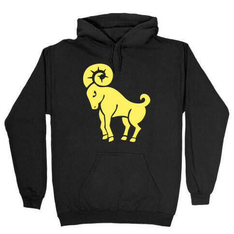 Zodiacs Of The Hidden Temple - Aries Ram Hooded Sweatshirt