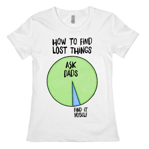 How To Find Things: Ask Dads Womens T-Shirt
