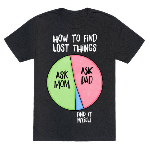 How To Find Things: Ask Mom And Dad T-Shirt