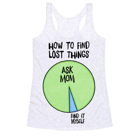 How To Find Things: Ask Mom Racerback Tank Top