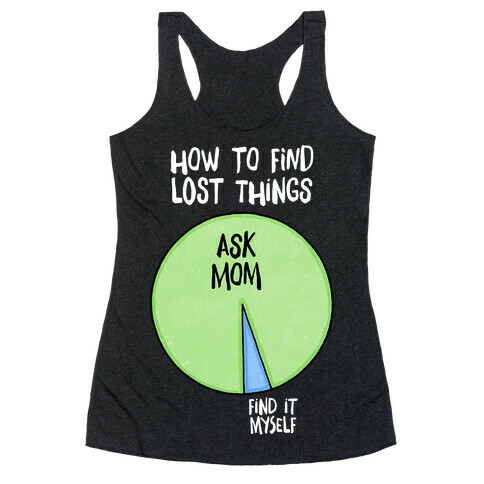 How To Find Things: Ask Mom Racerback Tank Top