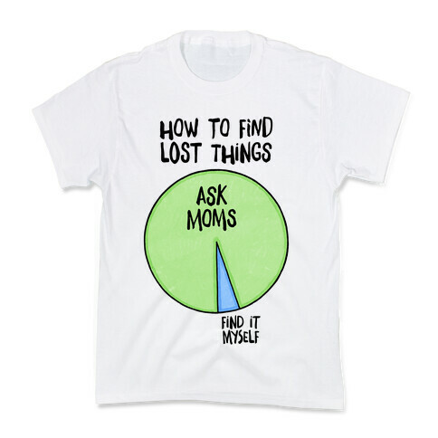 How To Find Things: Ask Moms Kids T-Shirt