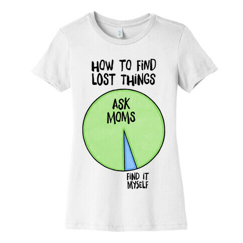 How To Find Things: Ask Moms Womens T-Shirt