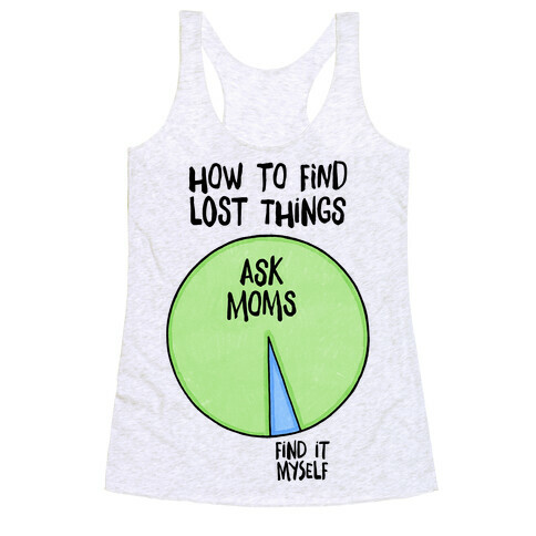 How To Find Things: Ask Moms Racerback Tank Top
