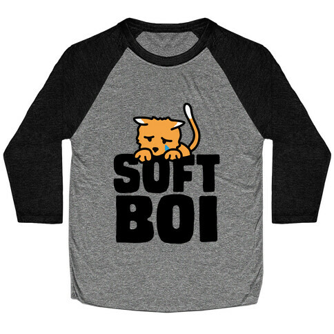 Soft Boi Cat Baseball Tee