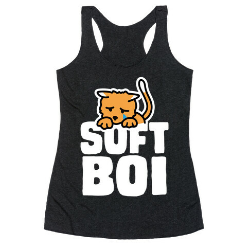 Soft Boi Cat Racerback Tank Top