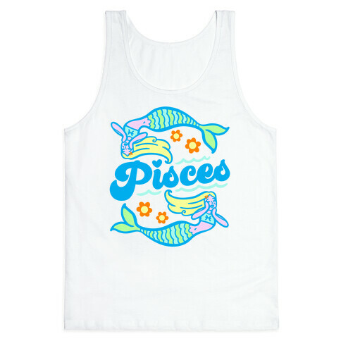 90's Aesthetic Pisces  Tank Top