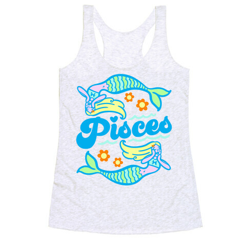 90's Aesthetic Pisces  Racerback Tank Top