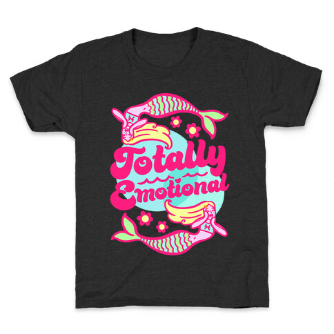 Totally Emotional Pisces White Print Kids T-Shirt