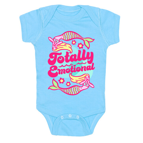 Totally Emotional Pisces White Print Baby One-Piece