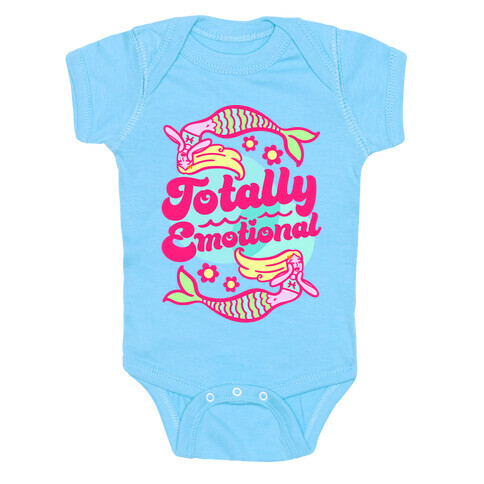 Totally Emotional Pisces White Print Baby One-Piece