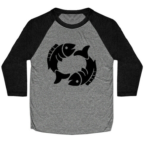 Zodiacs Of The Hidden Temple - Pisces Fish Baseball Tee