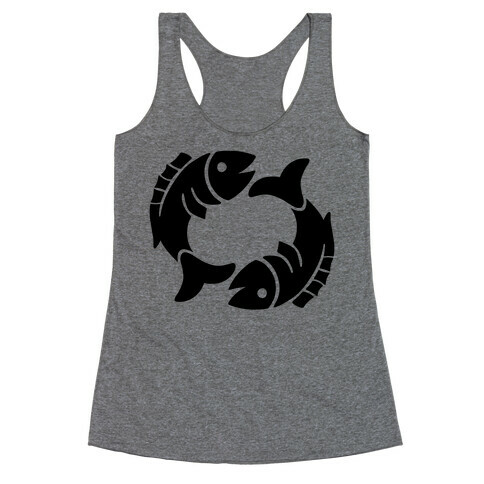 Zodiacs Of The Hidden Temple - Pisces Fish Racerback Tank Top