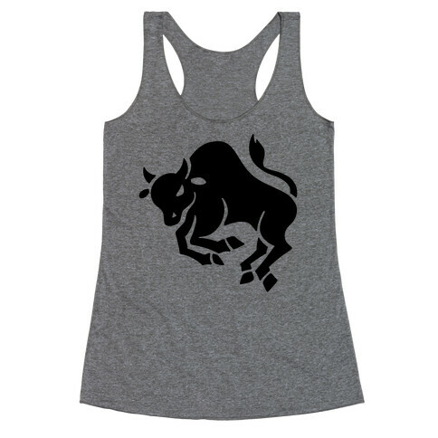 Zodiacs Of The Hidden Temple - Taurus Bull Racerback Tank Top