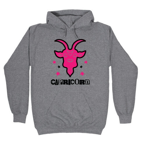 Punk Capricorn Ram Hooded Sweatshirt