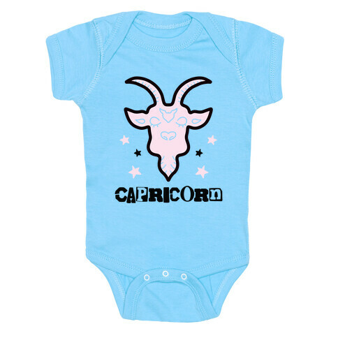 Punk Capricorn Ram Baby One-Piece