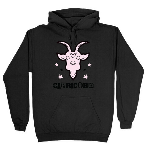 Punk Capricorn Ram Hooded Sweatshirt