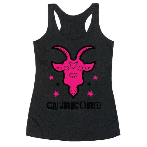 Punk Capricorn Ram Racerback Tank Top