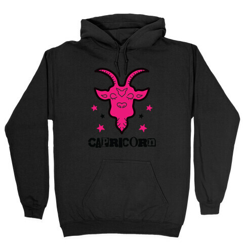 Punk Capricorn Ram Hooded Sweatshirt