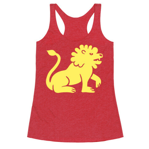 Zodiacs Of The Hidden Temple - Leo Lion Racerback Tank Top