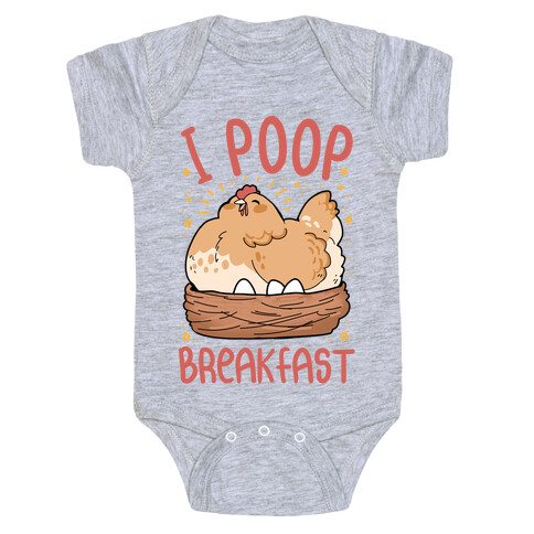 I Poop Breakfast Baby One-Piece